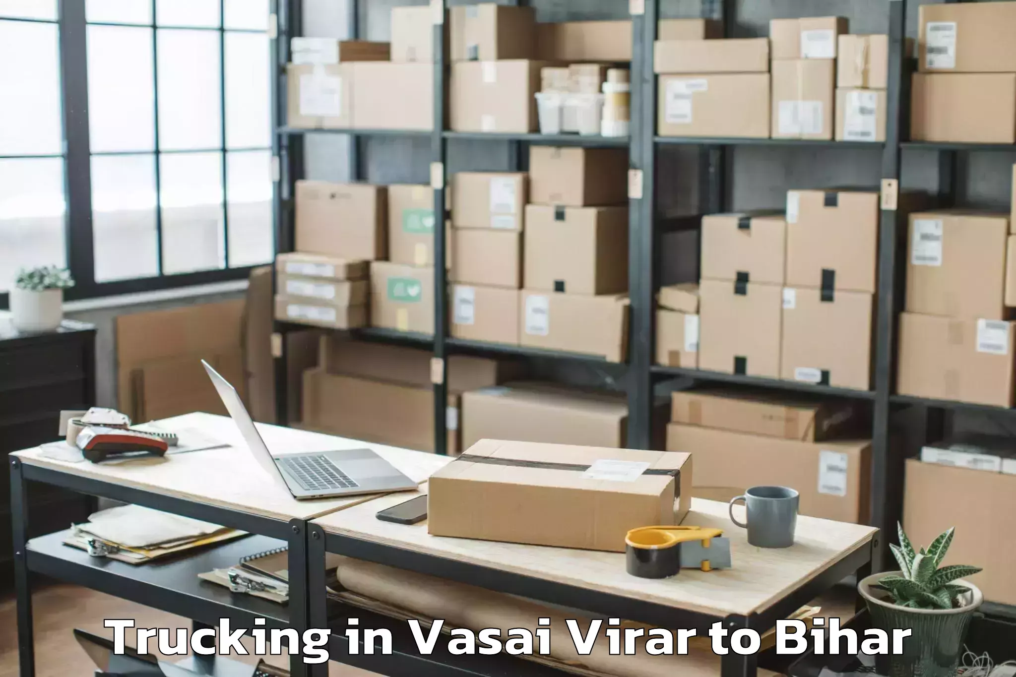 Top Vasai Virar to Darbhanga Airport Dbr Trucking Available